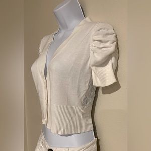 Crop Lace Back Sweater